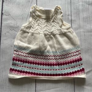 Gymboree Snow Birds Fair Isle Sweater Jumper Size 3-6 months